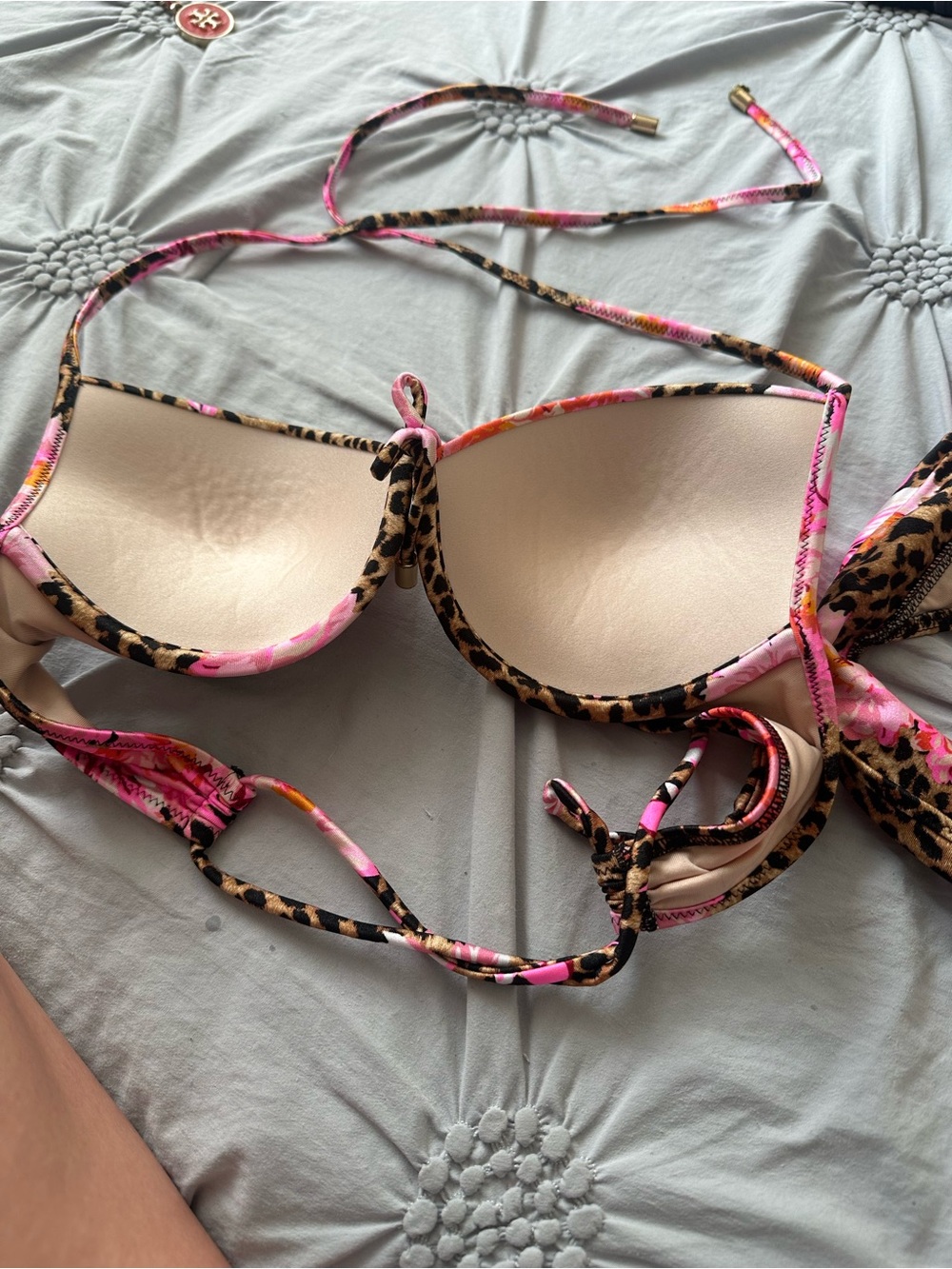 Victoria's Secret Leopard & Pink Floral Bikini - Picture 5 of 5